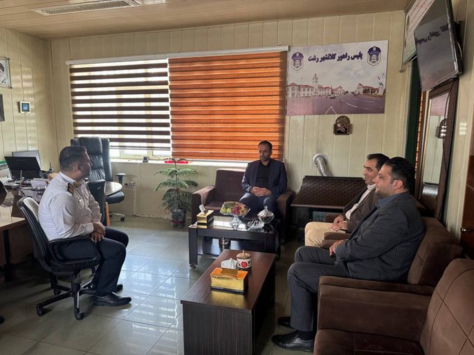دیدار شهردار رشت با رئیس پلیس راهور شهرستان رشت