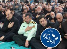 آئین عزاداری و اقامه نماز ظهر عاشورا در شهرستان لاهیجان
