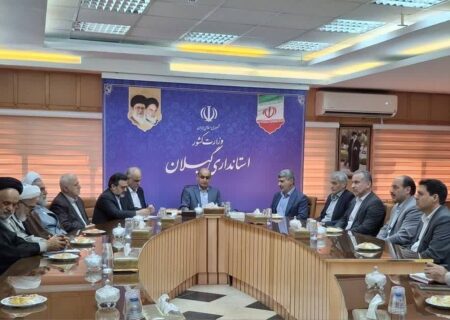 دیدار رئیس کل دادگستری و اعضای شورای قضایی استان با استاندار گیلان بمناسبت گرامیداشت هفته دولت