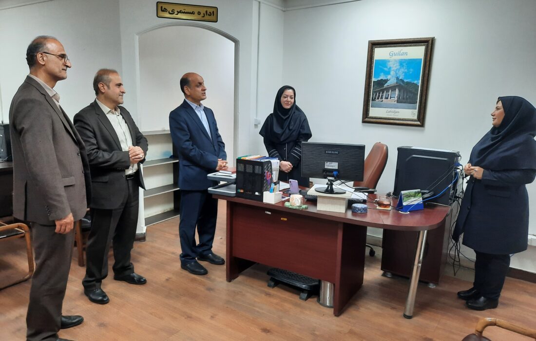بازدید دکتر حق شناس استاندار گیلان از اداره کل تامین اجتماعی استان