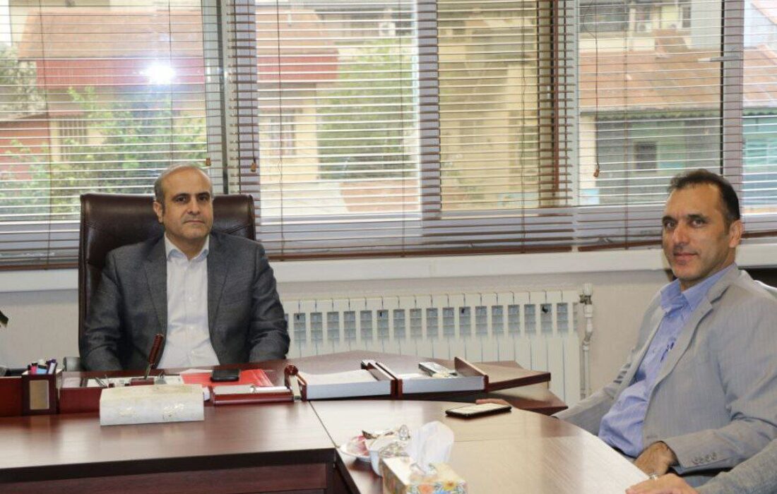 دیدار مدیر عامل شرکت سیمان خزر با مدیر کل تامین اجتماعی گیلان