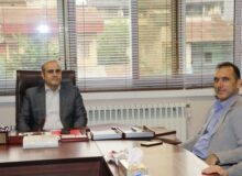 دیدار مدیر عامل شرکت سیمان خزر با مدیر کل تامین اجتماعی گیلان