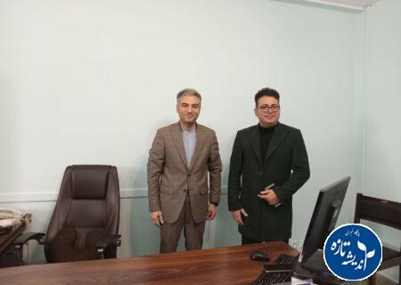 دیدار رئیس کمیسیون توسعه پایدار شورای شهر رشت با سردبیر پایگاه خبری اندیشه تازه