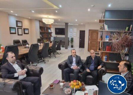 دیدار مدیرکل راه‌آهن شمال۲ با مدیرعامل کارخانه سیمان خزر لوشان