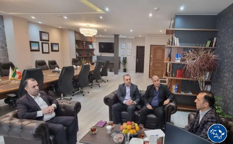 دیدار مدیرکل راهآهن شمال۲ با مدیرعامل کارخانه سیمان خزر لوشان