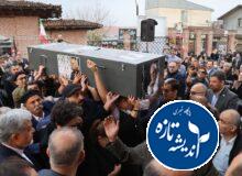 تشییع هنرمند نام‌آشنای گیلانی با حضور استاندار + تصاویر