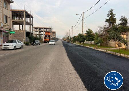 آغاز عملیات تعریض و آسفالت خیابان شریعتی