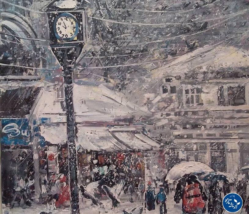 پاره شدن بنرهای روز رشت در باد گرم