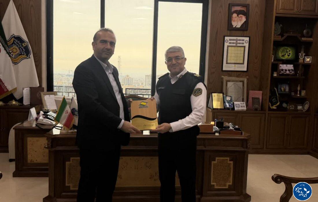 دیداررئیس پلیس راهور فراجا و مدیرعامل منطقه آزاد انزلی