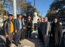 سردیس لسان‌الغیب حافظ شیرازی در رشت رونمایی شد