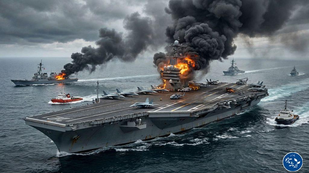 چگونگی غرق کردن ناو هواپیمابر آبراهام لینکلن