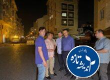بازدید بامدادی شهردار رشت از طرح آسفالت‌ریزی گسترده در مناطق پنج‌گانه