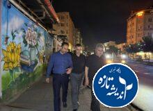 بازدید شبانه شهردار و اعضای شورای اسلامی شهر رشت از عملیات روکشآسفالت مناطق پنجگانه