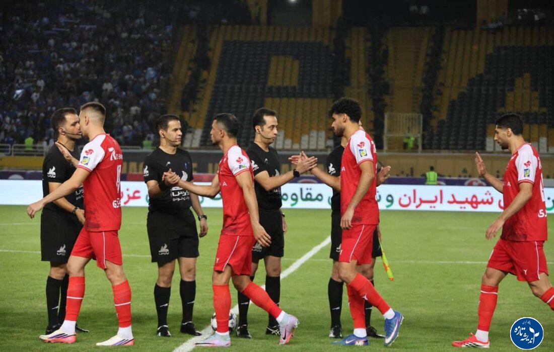 دیدار تیم های فوتبال پرسپولیس _ استفلال
