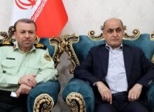 ديدار استاندار گيلان با فرمانده انتظامي استان به مناسبت هفته انتظامي