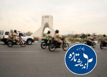 رژه موتورسواران ۱۲ بهمن در میدان آزادی