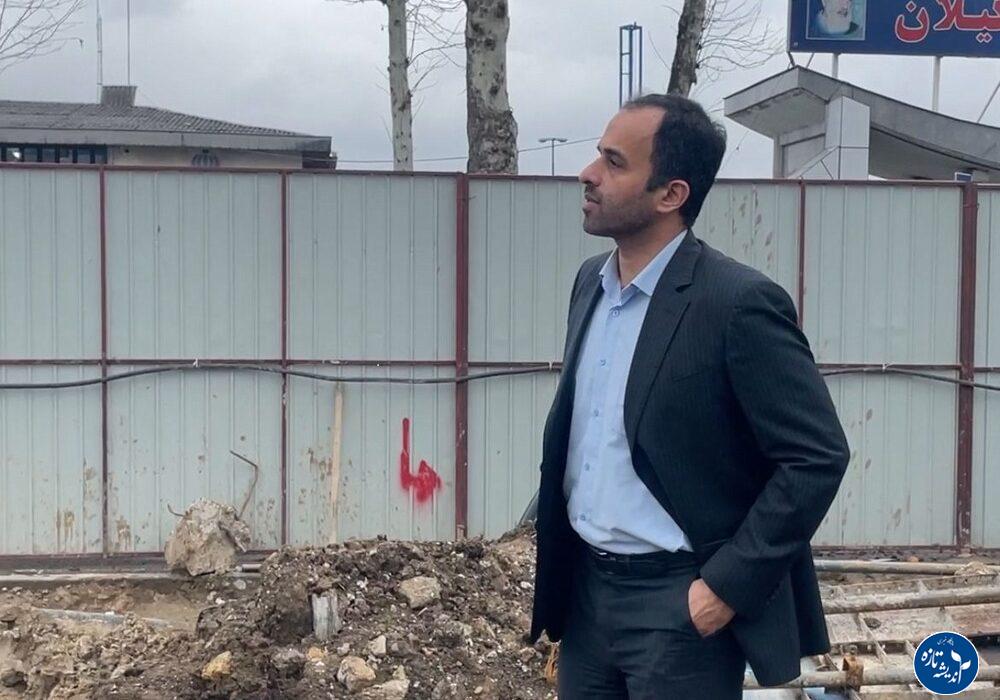 بازدید شهردار رشت از روند اجرایی پیشرفت فیزیکی تقاطع غیر هم سطح شهید باهنر