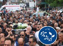 مراسم تشییع پیکر زنده یاد بهمن صالح نیا پیشکسوت فوتبال گیلان