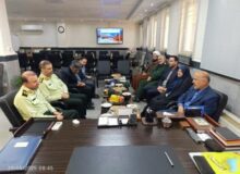 مجموعه فرمانداری سیاهکل با پرسنل خدوم نیروی انتظامی تعامل دوسویه دارند
