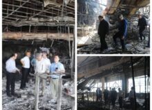 بازدید مشترک کارشناسان سازمان منطقه آزاد انزلی و نظام مهندسی گیلان از بنای مجتمع ونوس؛ بررسی دقیق استحکام سازه