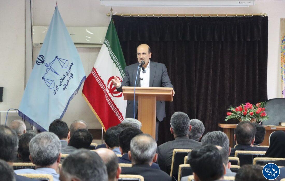 مراسم تودیع و معارفه رئیس دادگستری و دادستان شهرستان لاهیجان