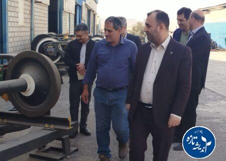 بازدید مدیرکل راه‌آهن شمال۲ از شرکت مهندسی معین صنعت فلز لوشان