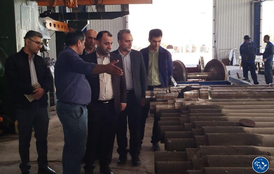 بازدید مدیرکل راهآهن شمال۲ از شرکت مهندسی معین صنعت فلز لوشان