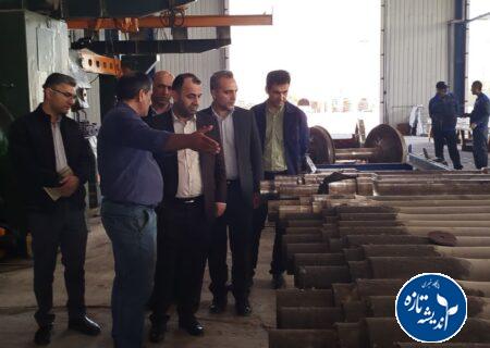 بازدید مدیرکل راه‌آهن شمال۲ از شرکت مهندسی معین صنعت فلز لوشان