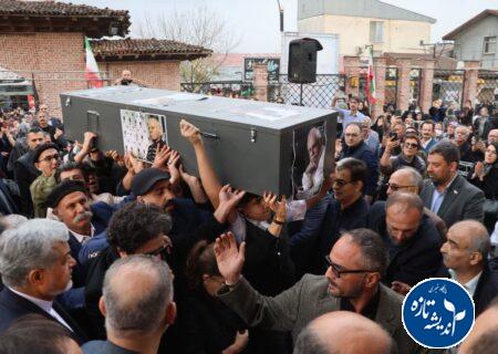 تشییع هنرمند نام‌آشنای گیلانی با حضور استاندار + تصاویر