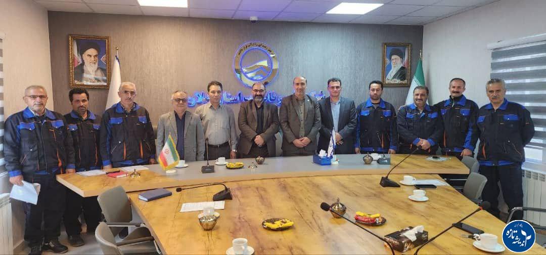 تجلیل از کارکنان آبفا شهرستان خمام با حضور معاون بهره‌برداری شرکت آب و فاضلاب گیلان