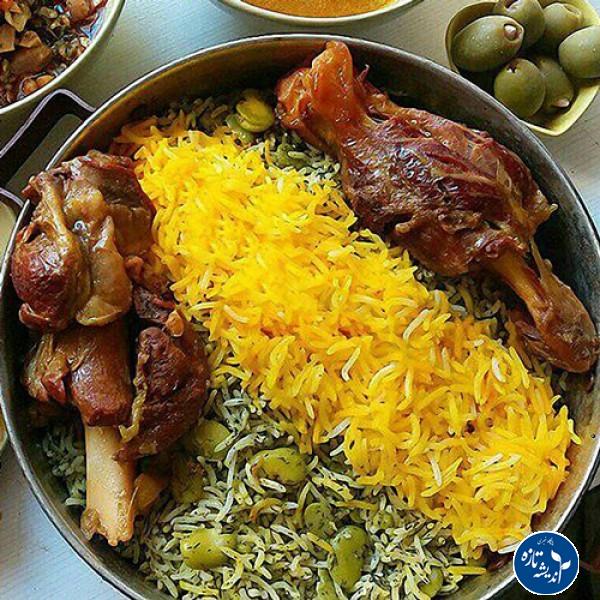 طرز تهیه باقلی پلو یلدایی