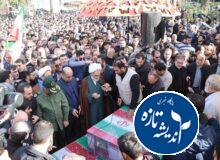  مراسم تشییع پیکر هفت شهید حافظ امنیت در رشت