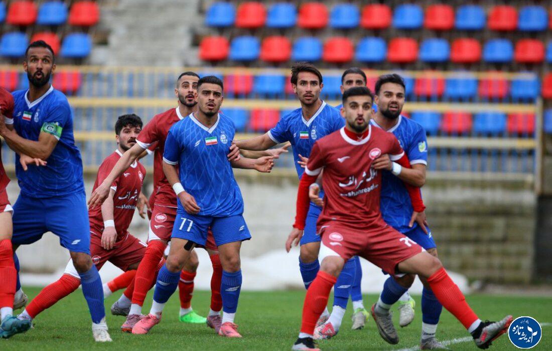 دیدار تیم های فوتبال سپیدرود رشت _ استقلال زاهدان