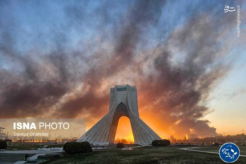 فیلم آخر زمانی میدان آزادی تهران امروز+فیلم