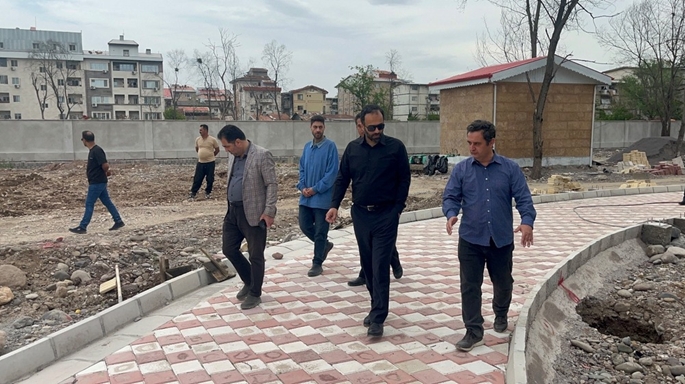 بازدید میدانی شهردار رشت از روند اجرایی ساخت پارک فلاحتی