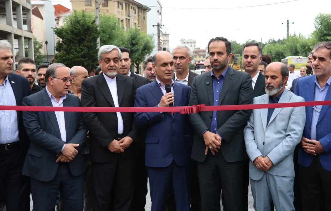 تقاطع غیرهمسطح آیت‌الله رودباری رشت به بهره‌برداری رسید