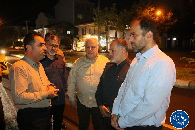 بازدید مشترک شهردار رشت و بازرس کل گیلان از پروژههای آسفالتریزی